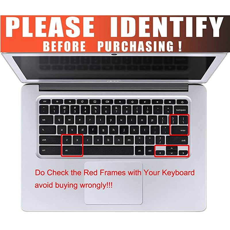 Keyboard Cover for Acer 11.6 Chromebook R11 CB3-131 CB3-132 132T / Acer Chromebook Spin 13 CP713 CB5-312T / Chromebook 14 CB3 CP5 CB514 / Chromebook 15 CB3 CB5 CB315 CB515 Series, Ombre Green