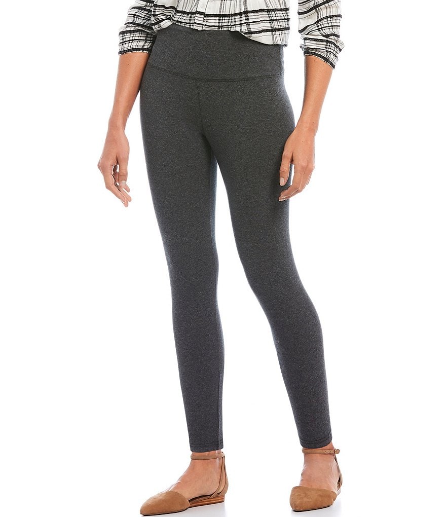 Intro Petite Size Bella Solid Double Knit Slim Her Leggings