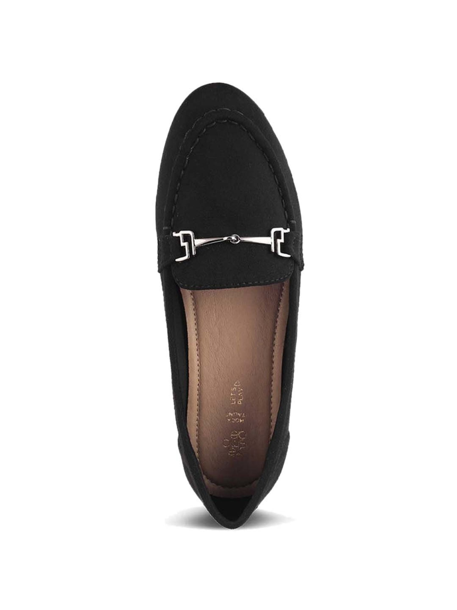Tresmode Women's Black Casual Loafers