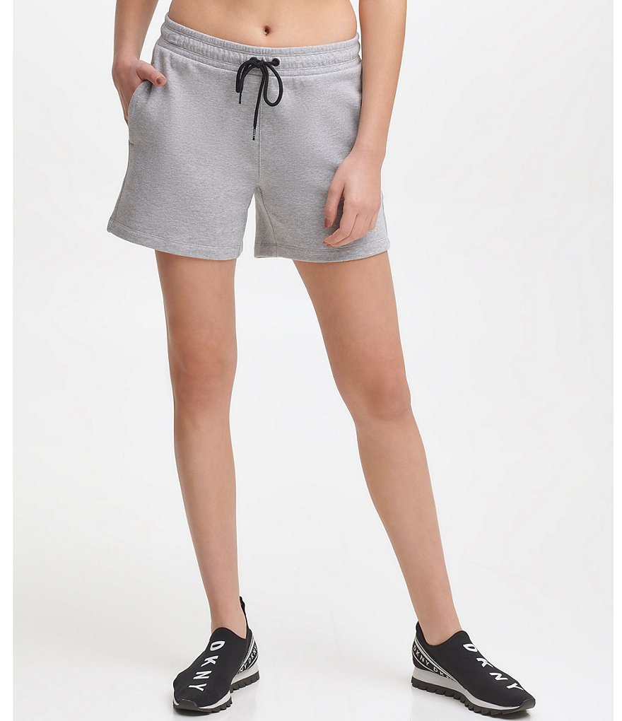 Marc New York Paperbag Waist Sueded Jersey Drawstring Shorts