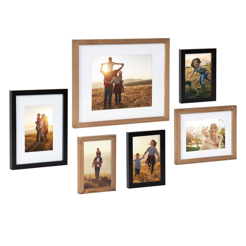6pc Gallery Frame Box Set Rustic Brown - Kate & Laurel All Things Decor