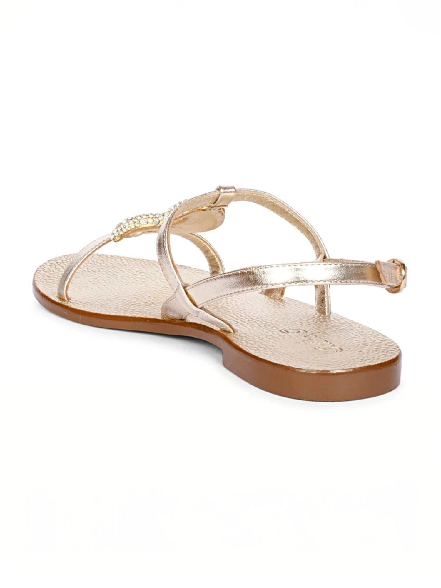 Saint G Women's Daisy Gold Back Strap Sandals