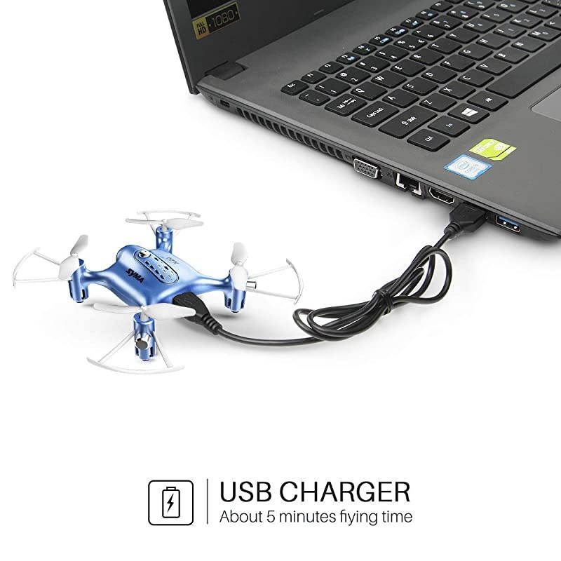 Drones for Kids or Adults, RC Drone Helicopter Toy, Easy Indoor Small Flying Toys for Boys or Girls Blue