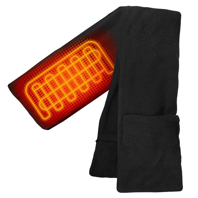 ActionHeat AA Battery Heated Scarf - Black