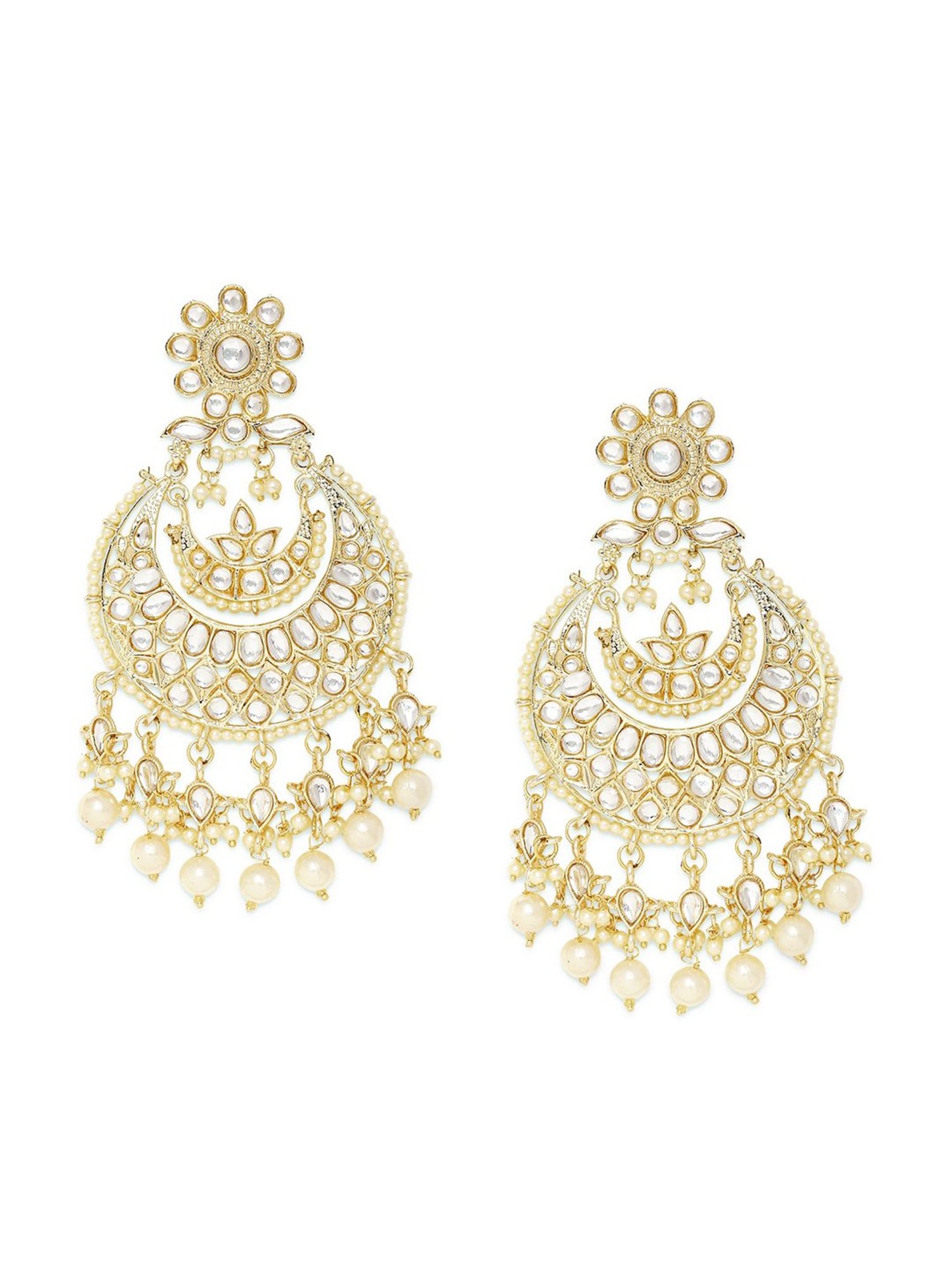 Sri Jagdamba Pearls Black Rosy Pearl Drop Earrings
