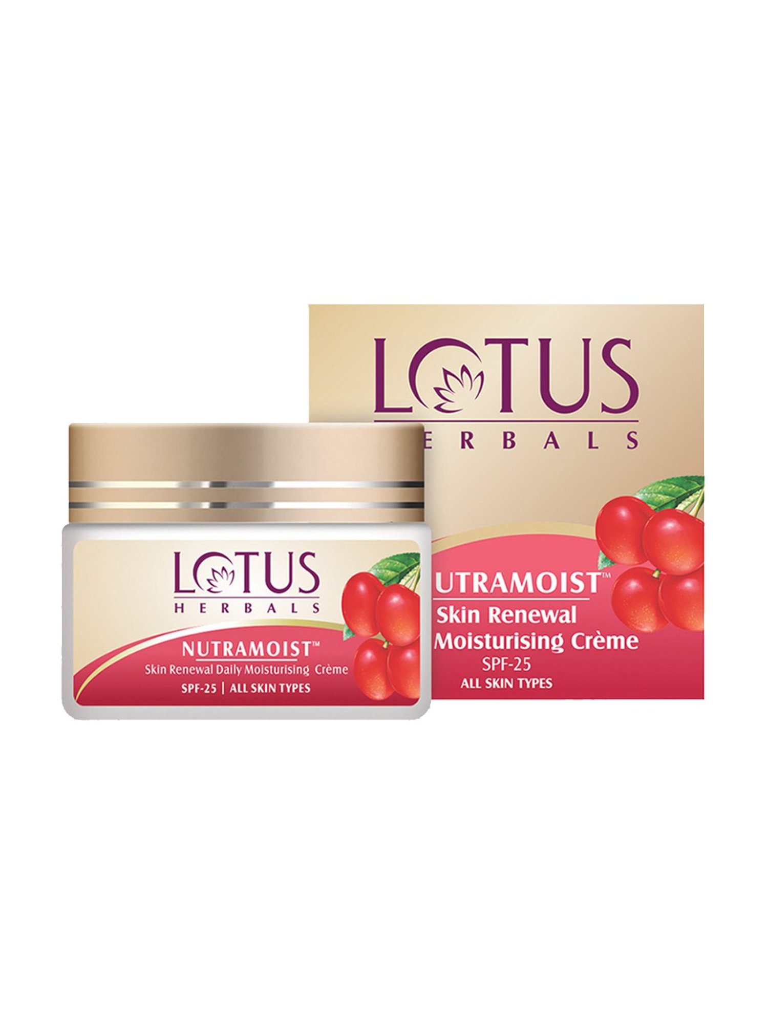 Lotus Herbals Nutramoist SPF 25 Daily Moisturising Cream - 50 gm