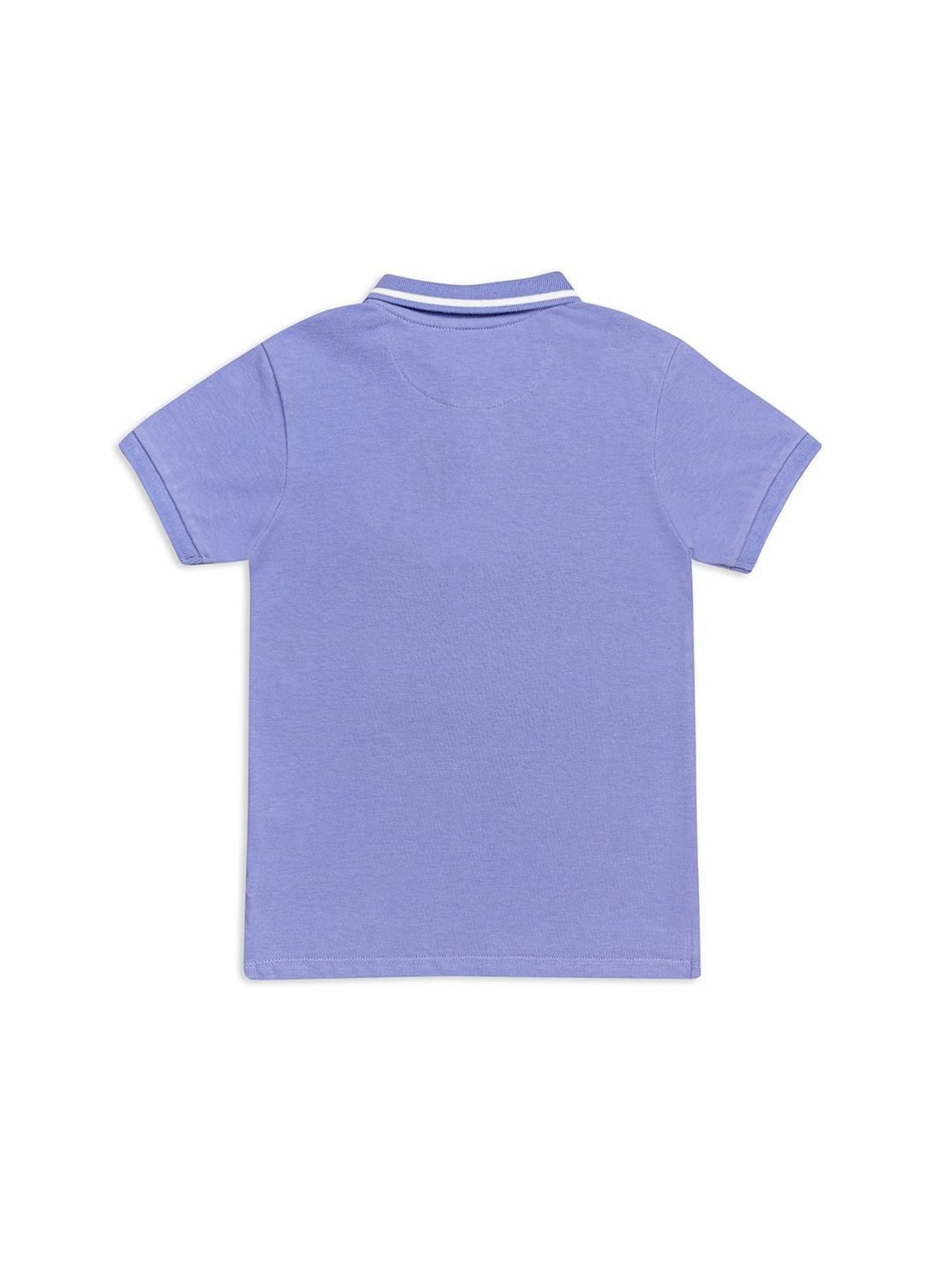 H by Hamleys Kids Purple Solid Polo T-Shirt