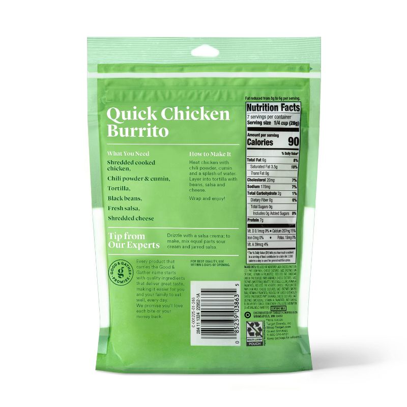 Shredded Reduced Fat Mexican-Style Cheese - 7oz - Good & Gather™