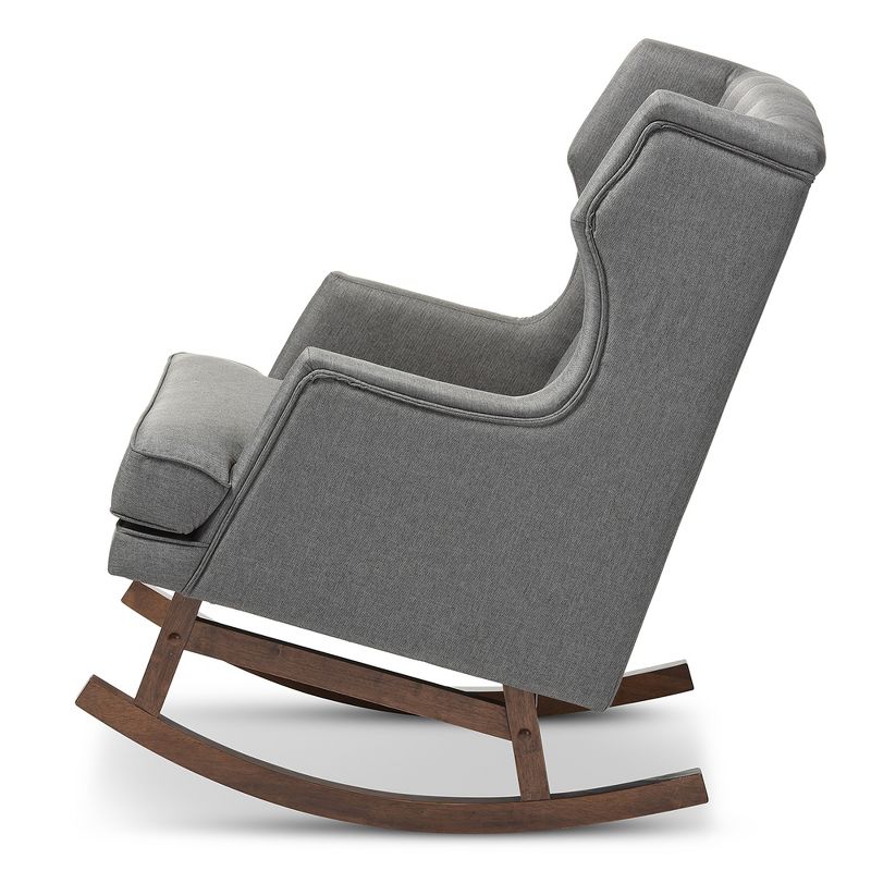 Wooden Rocking Chair Brown - Benzara
