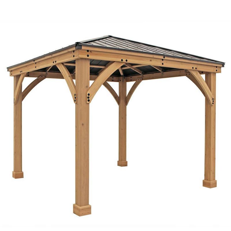 Meridian 10' X 10' Gazebo - Brown - Yardistry