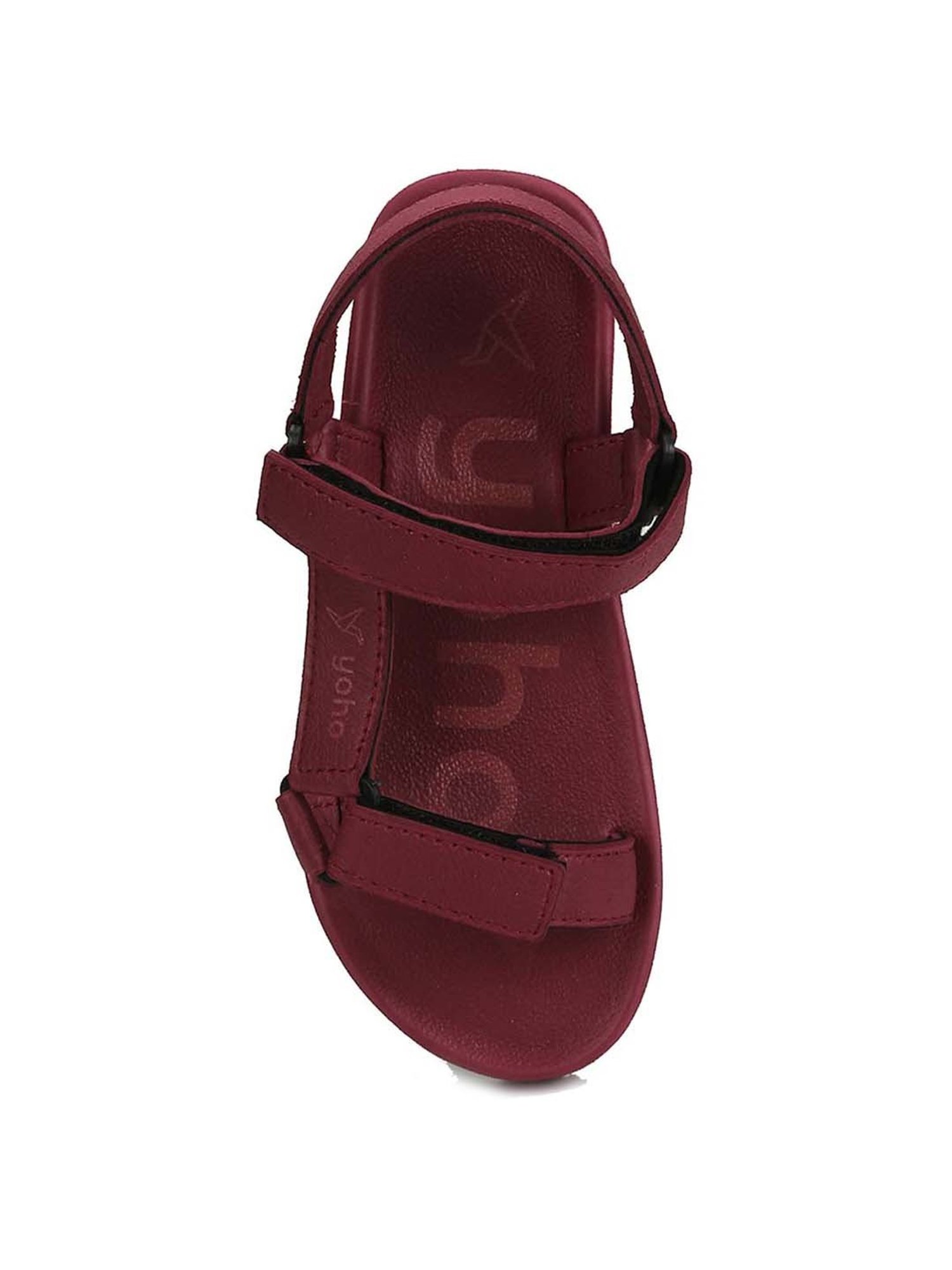 Yoho Men's Maroon Floater Sandals