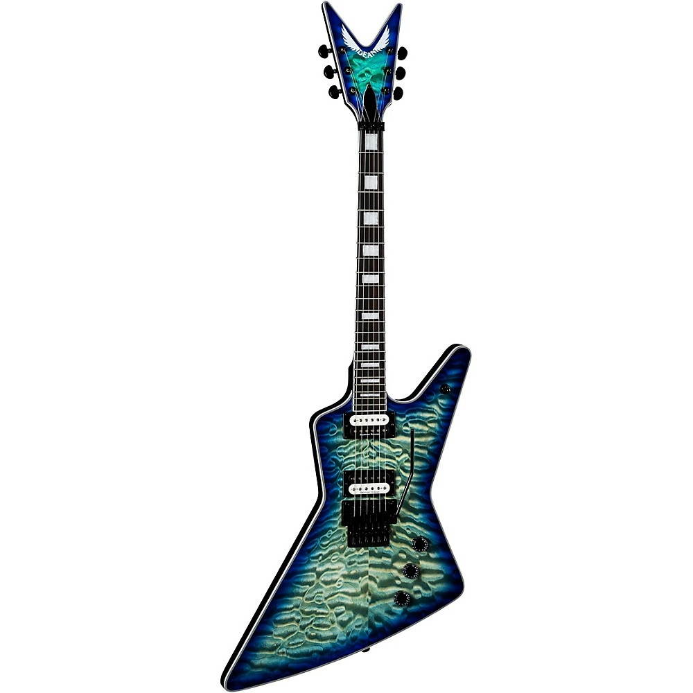 Dean Z Select Quilt Top with Floyd Electric Guitar Ocean Burst