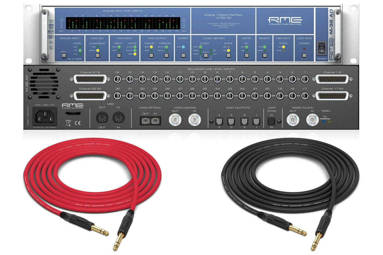 RME M-32 AD 32-Channel High-End Analog to MADI/ADAT Converter | Pro Audio LA