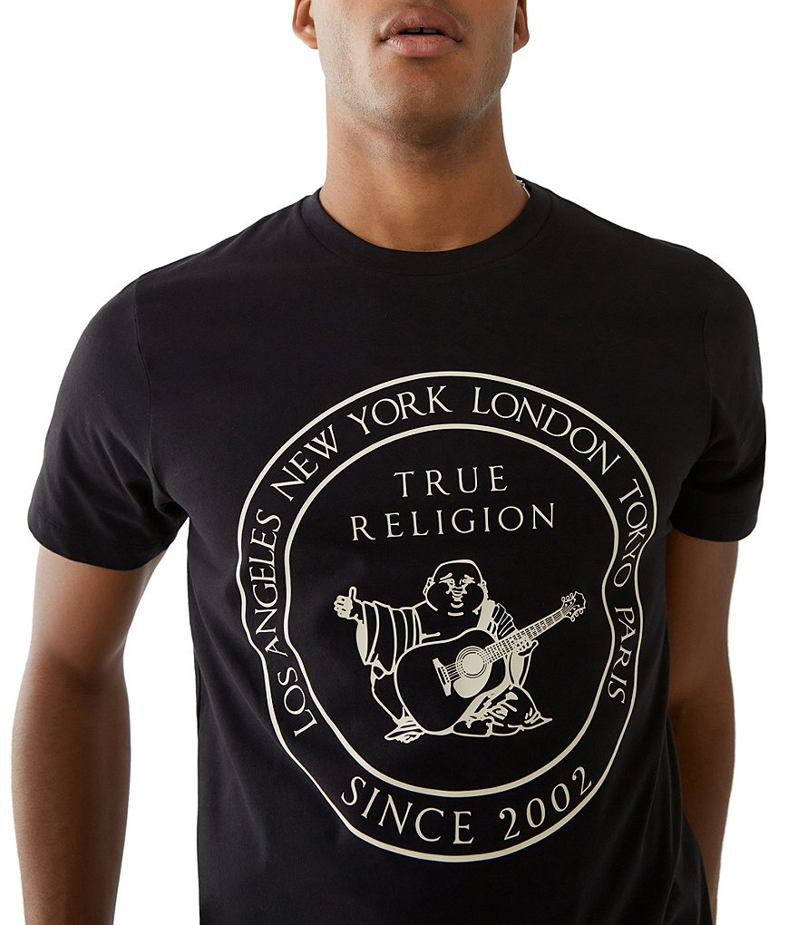 True Religion Stamp Buddha Short-Sleeve Graphic Tee