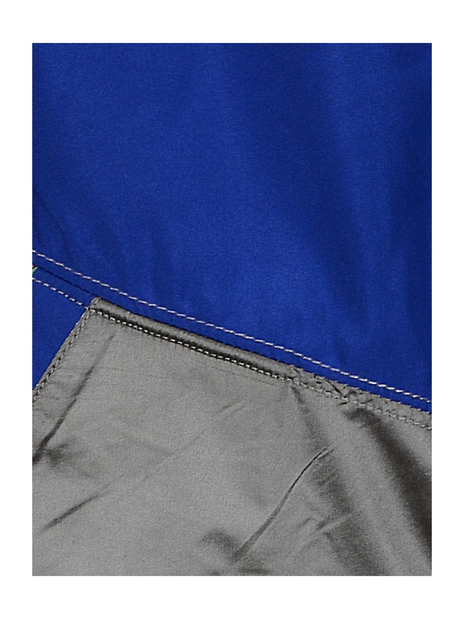 Cherry Crumble By Nitt Hyman Kids Blue & Grey Color Block Pattern Jacket