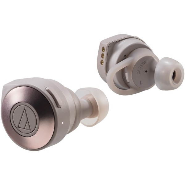 AudioTechnica ATH-CKS5TW Solid Bass True Wireless Headphones (Khaki)