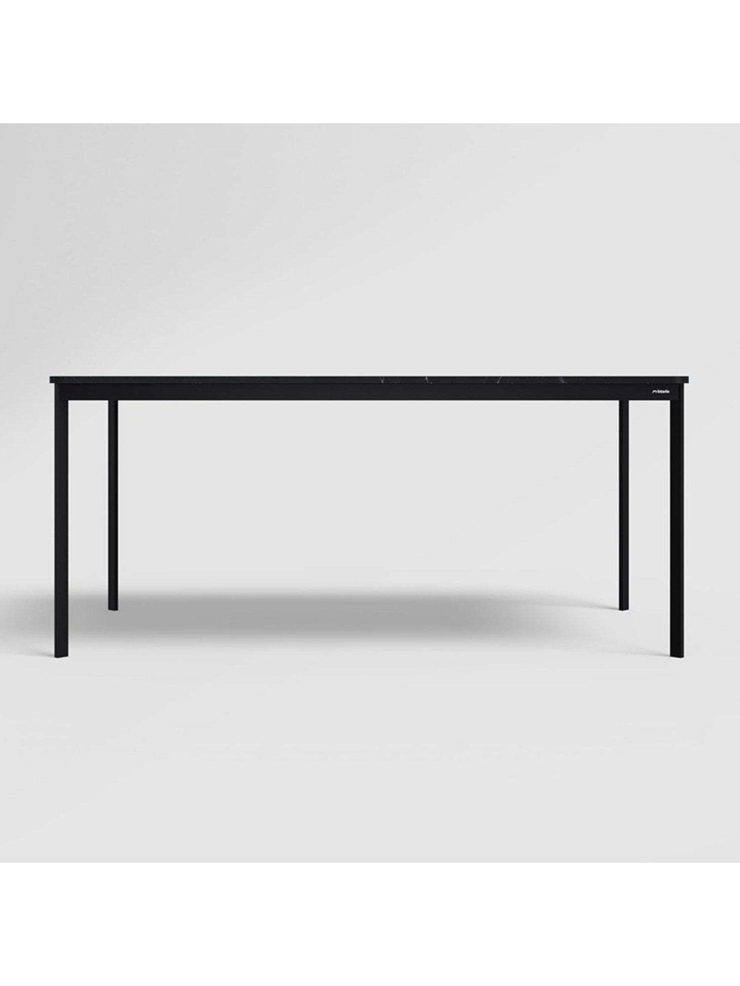 Godrej Interio Franky Black Metal 6 Seater Rectangular Dining Table