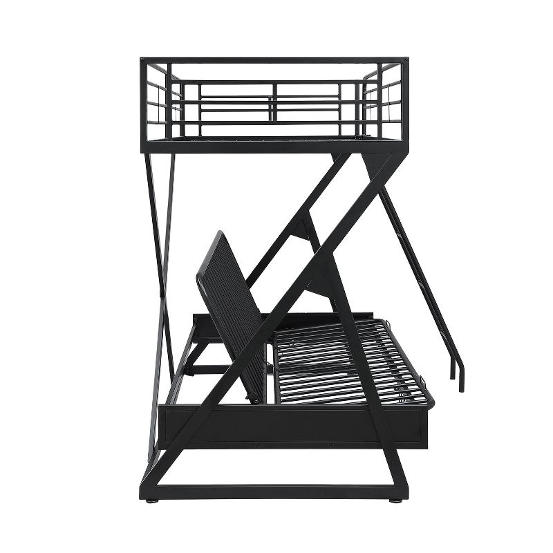 Conrad Futon Loft Bed Black - Powell Company