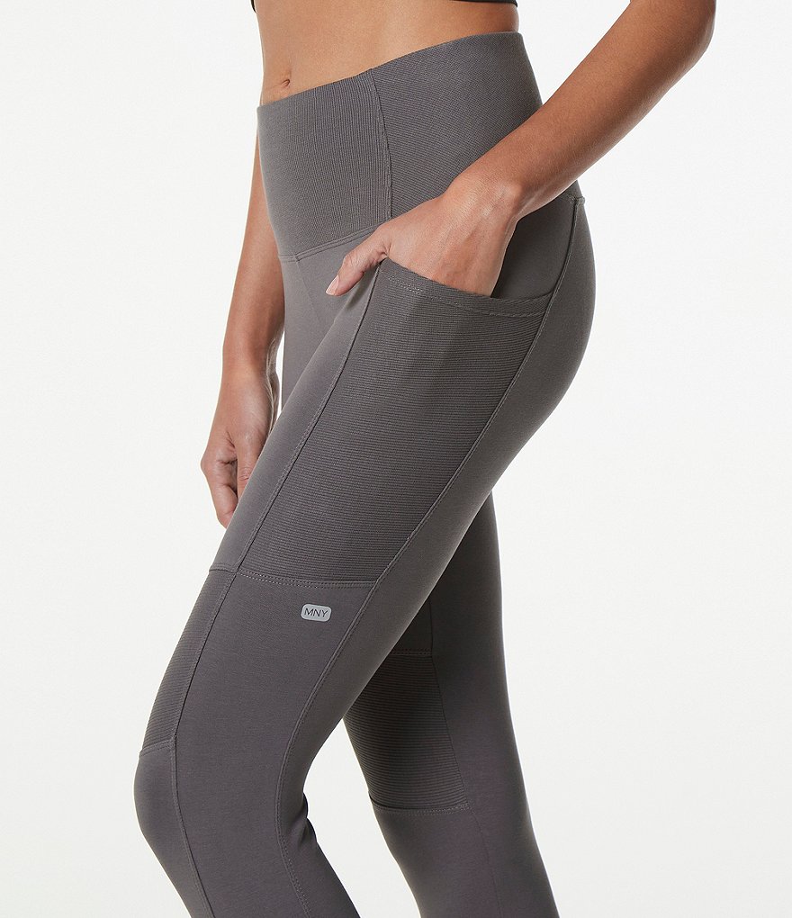 Marc New York Performance High Rise Pocketed 7/8 Rib Leggings