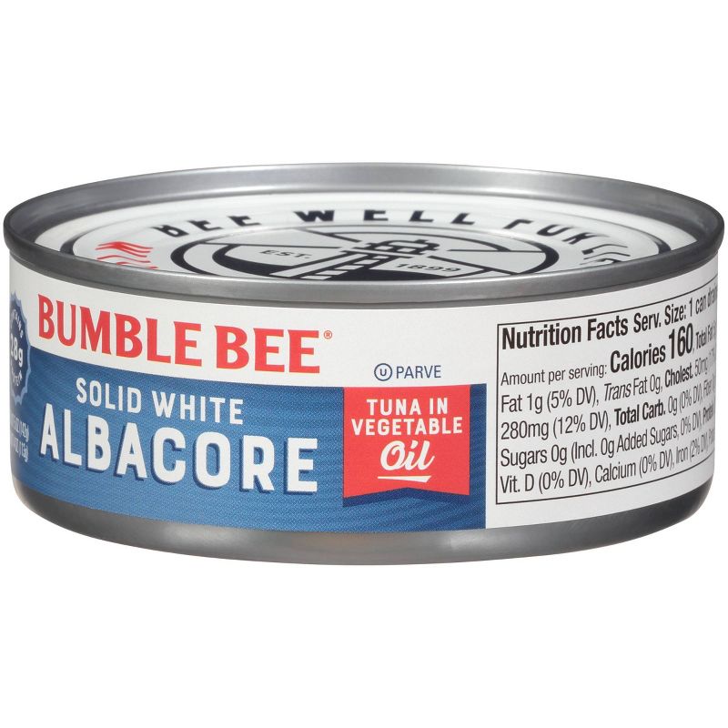 Bumble Bee Solid White Albacore Tuna in Vegetable Oil - 5oz