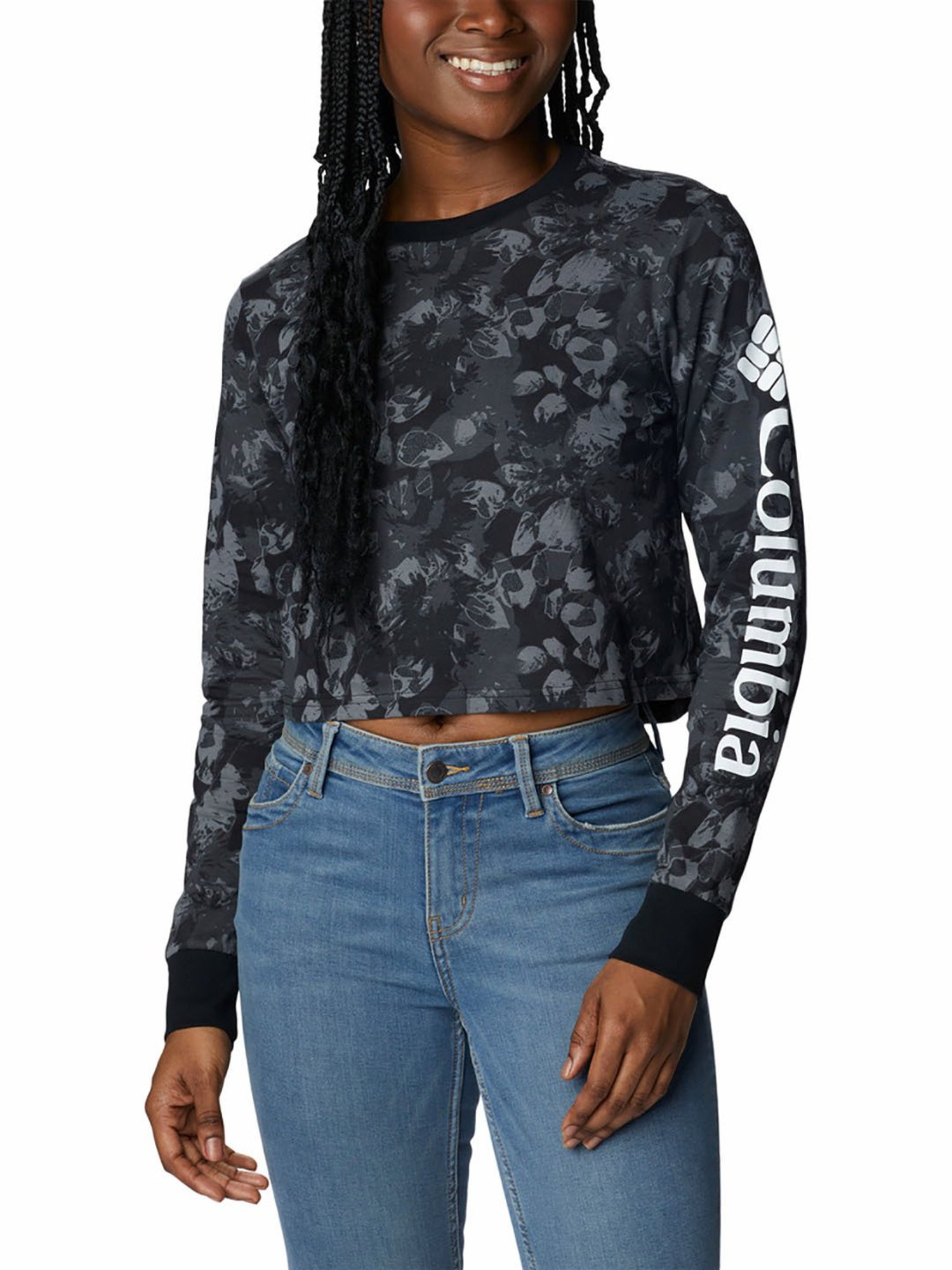 Columbia Black Round Neck North Cascades T-Shirt