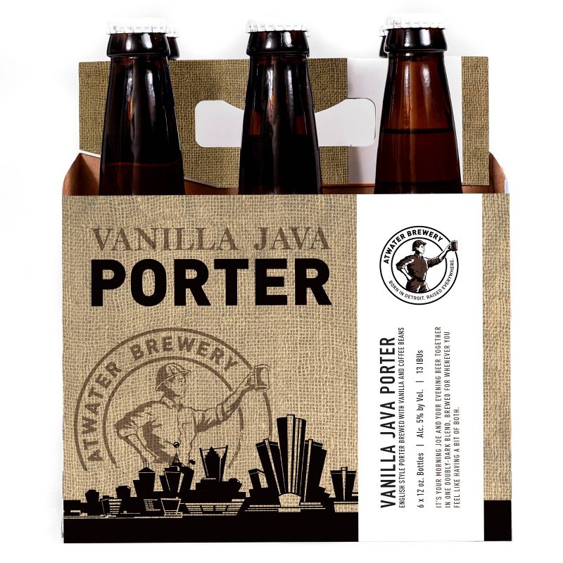 Atwater Vanilla Java Porter Beer - 6pk/12 fl oz Bottles