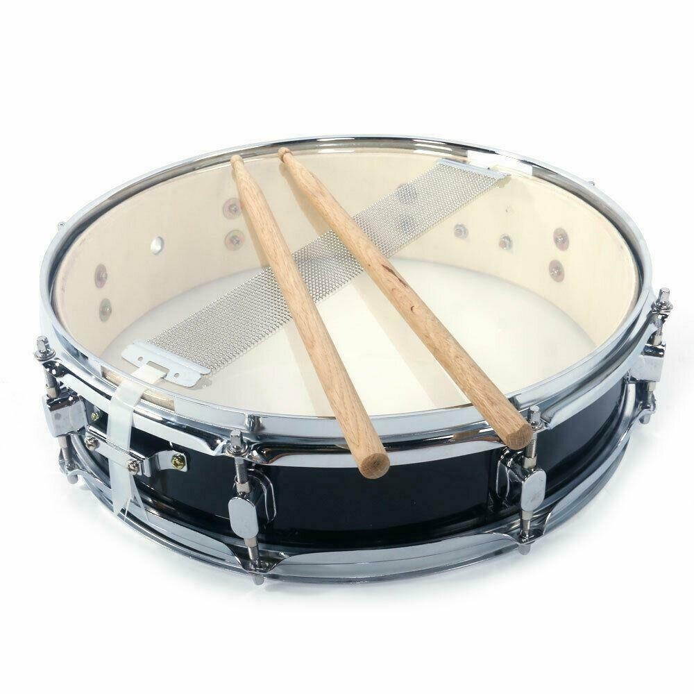 New   Snare Drum Black Percussion Poplar 13x3.5 Inch