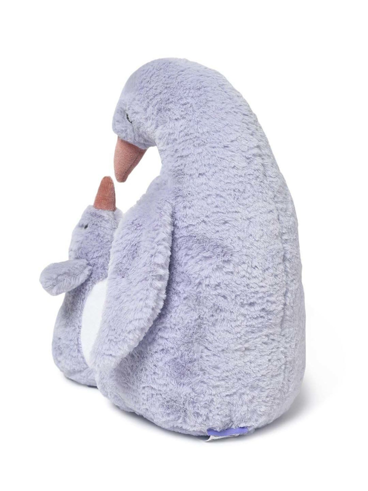 MiArcus Kids Purple & White Mother and Baby Penguin Soft Toy