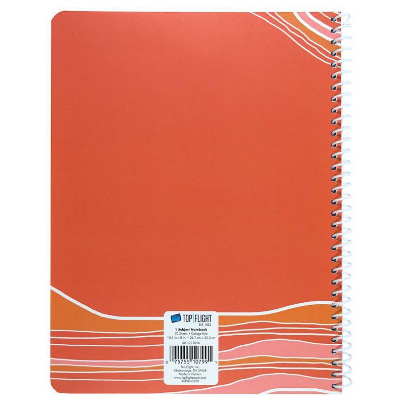 Spiral Notebook 1 Subject Wide Ruled Environmental Help More Bees - Top Flight