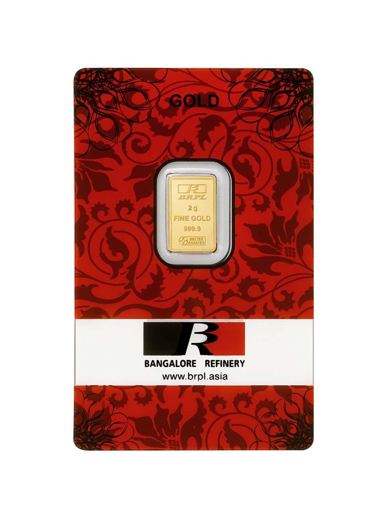 Bangalore Refinery 24k (999.9) 2gm Gold Bar