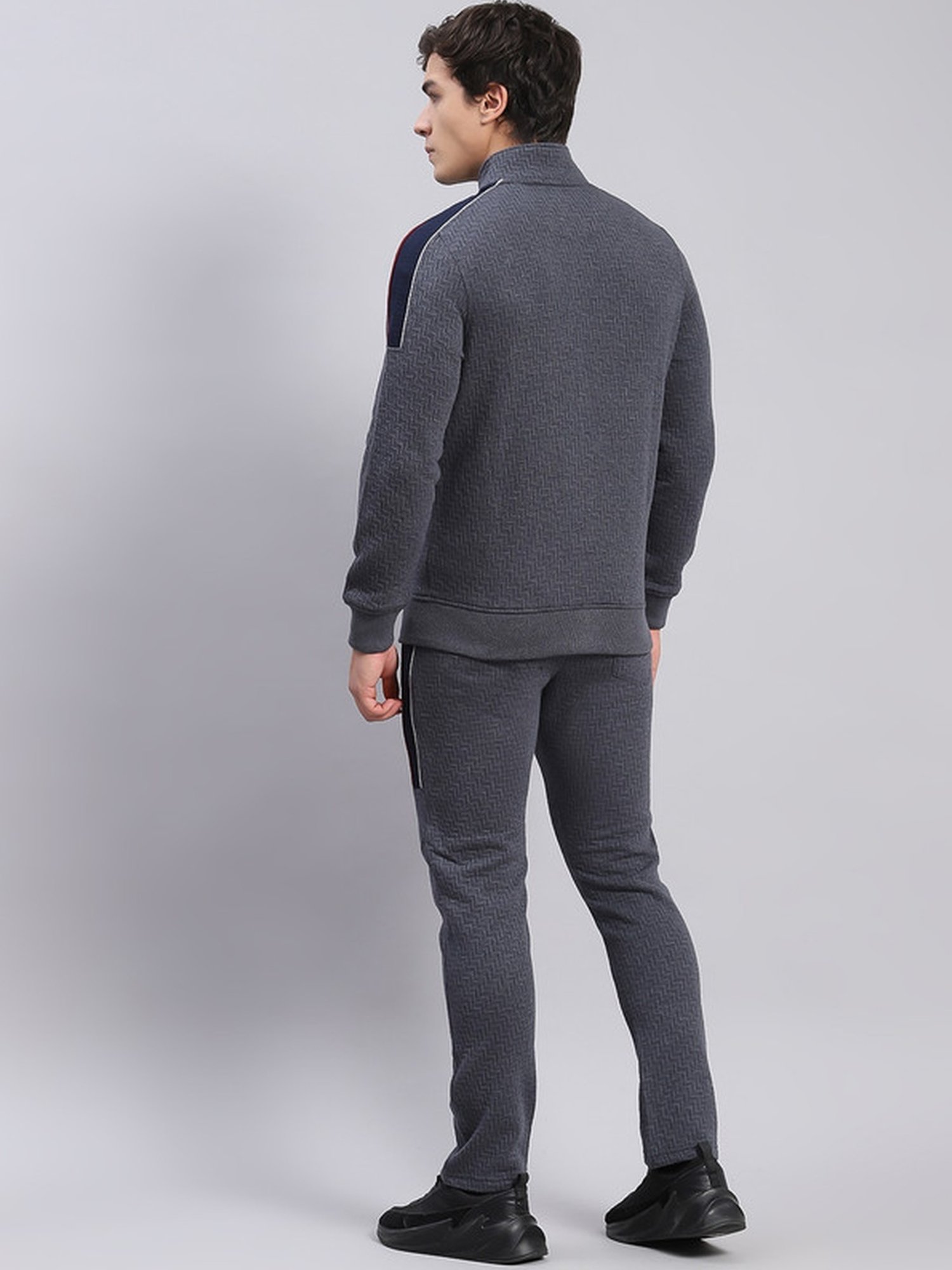 Rock.It Blue Regular Fit Printed TrackSuit