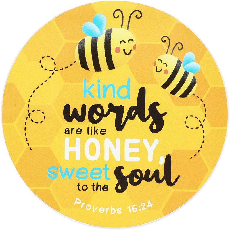 240-Count Bible Verse Round Stickers, Total 40 Sheets Scripture Labels, 3"x3" each