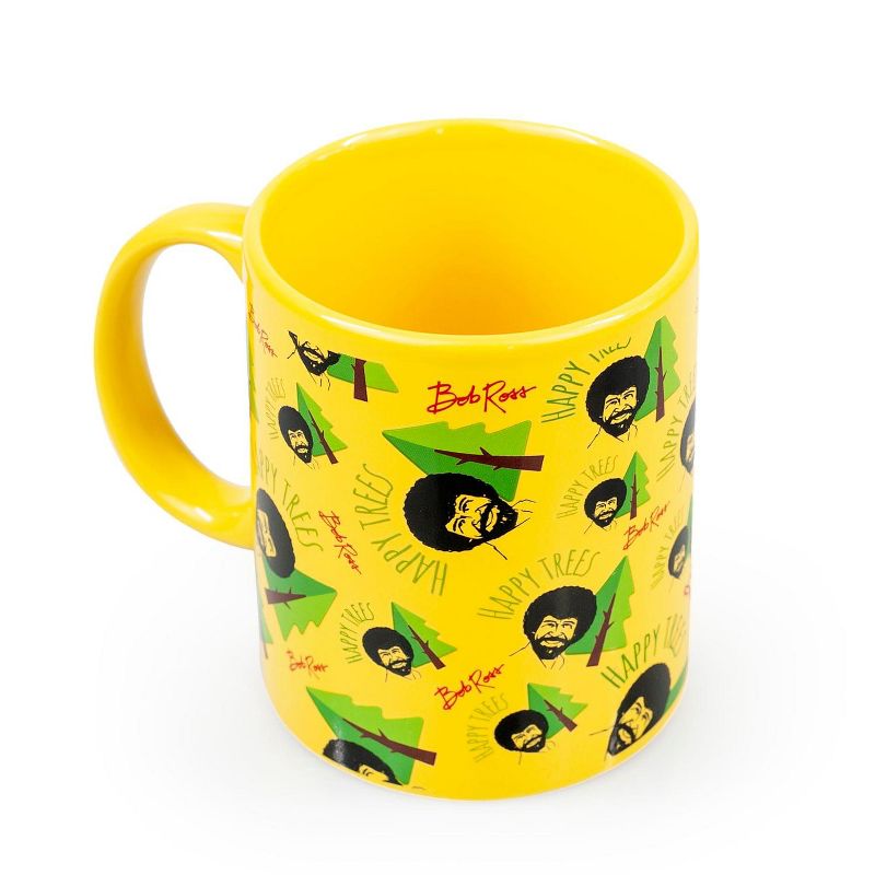 Surreal Entertainment Bob Ross Collectibles | Bob Ross Happy Trees Mug | Yellow