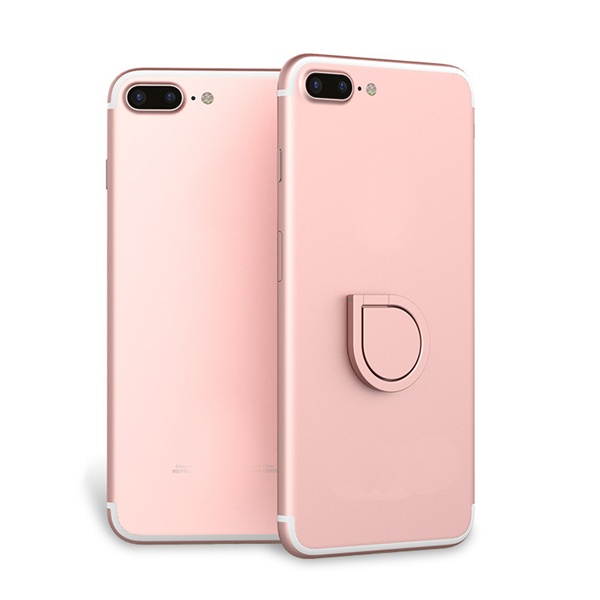 Universal 360&deg; Rotation 180&deg; Foldable Ring Bracket Phone Holder Desktop Stand for iPhone Samsung  Pink