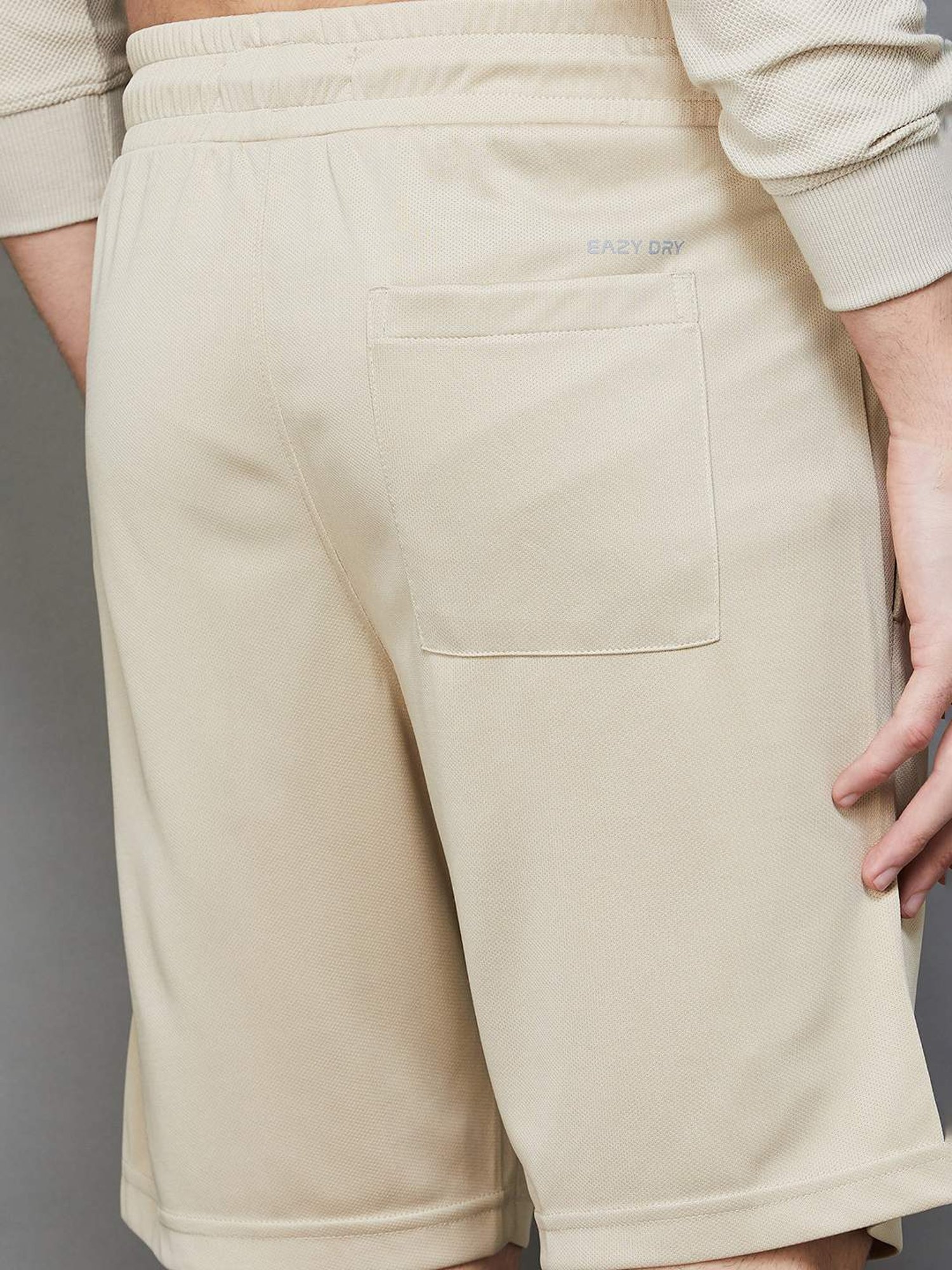 Adidas White Regular Fit Striped Sports Shorts