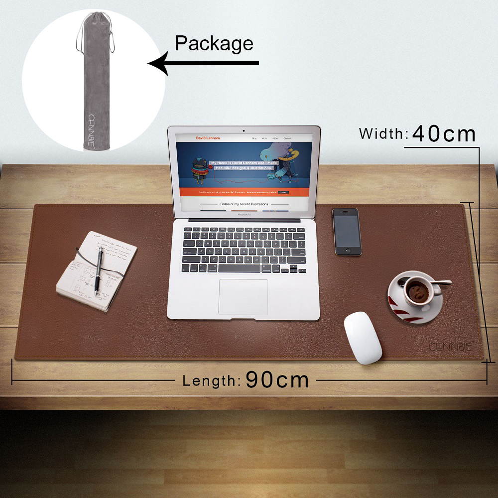 Extended Large Size Gaming Mouse Pad Non-Slip Backing XXL Waterproof Artificial Leather Desk Mat for Office Smooth Stitched Edges 35.4"x15.7"