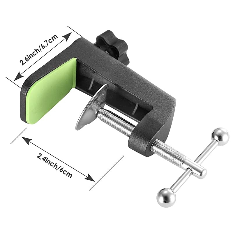 NB35 Black Microphone Suspension Boom Scissor Arm Stand with Mic Clip Holder and Table Mounting Clamp NWB3 Black Pop Filter Windscreen Mask Shield with Stand Clip Kit