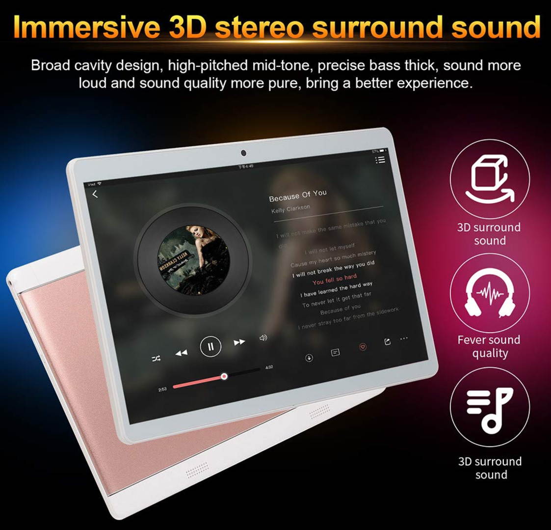 10 inch IPS screen Tablet PC Android 7.0 3GB RAM 32GB ROM Octa Core 8 cores Dual Cameras 5Mp 4G Call Tablet