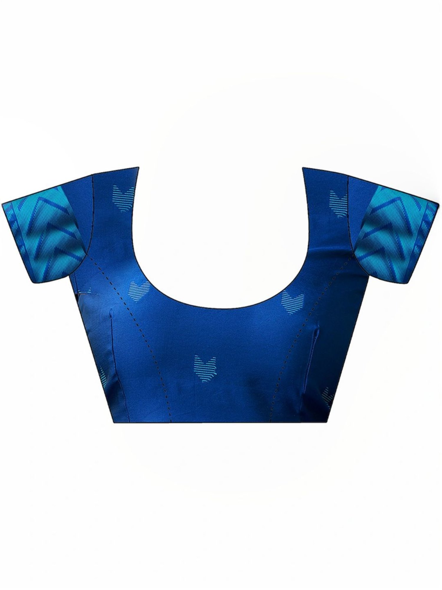 Unnati Silks Red Silk Printed Saree With Unstitched Blouse