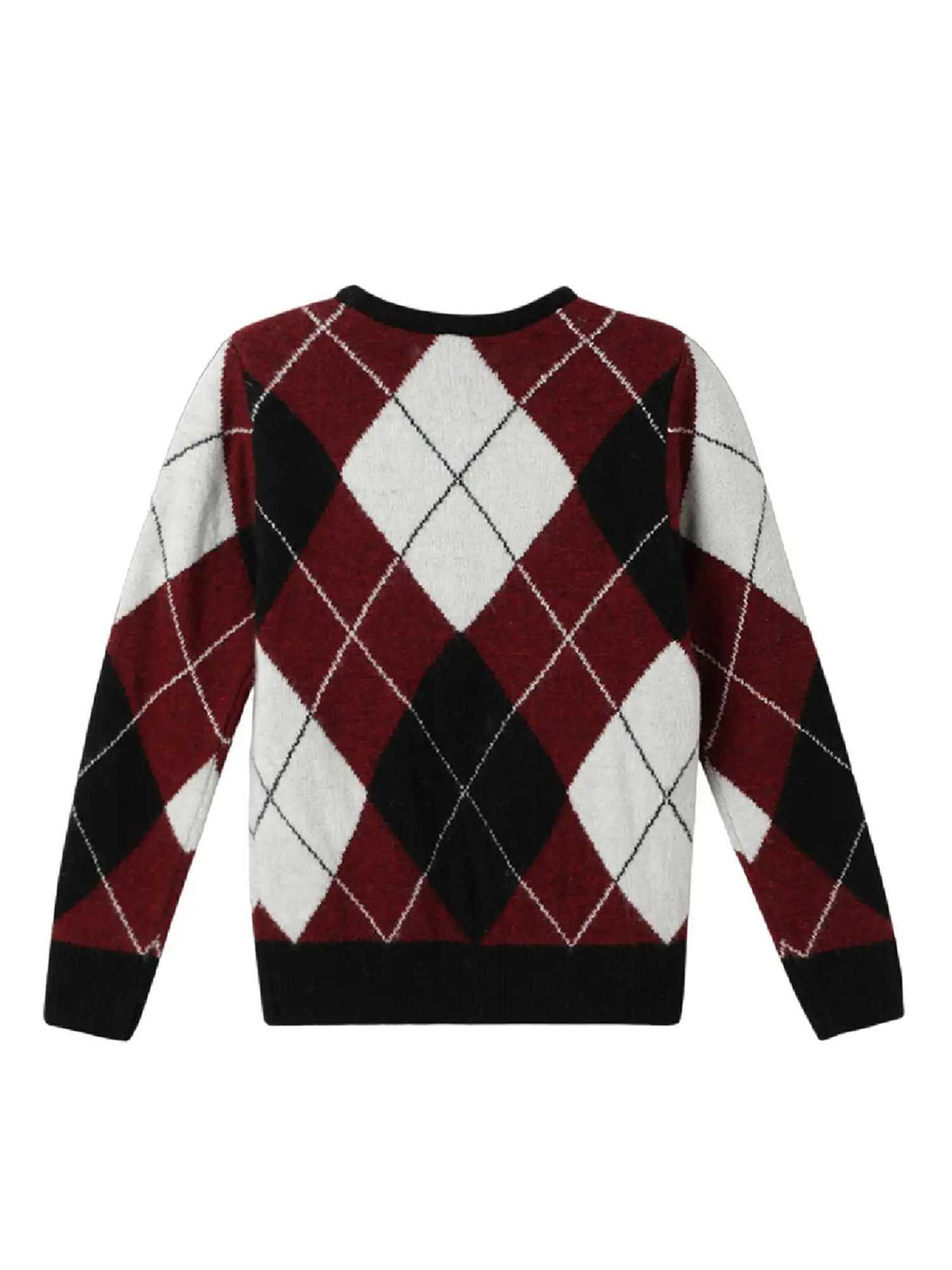 Blue Giraffe Kids Multicolor Checks Full Sleeves Sweater