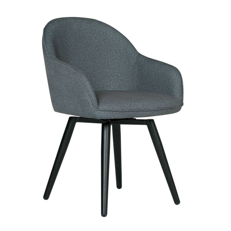 Dome Swivel Armchair Charcoal Heather - Studio Designs Home