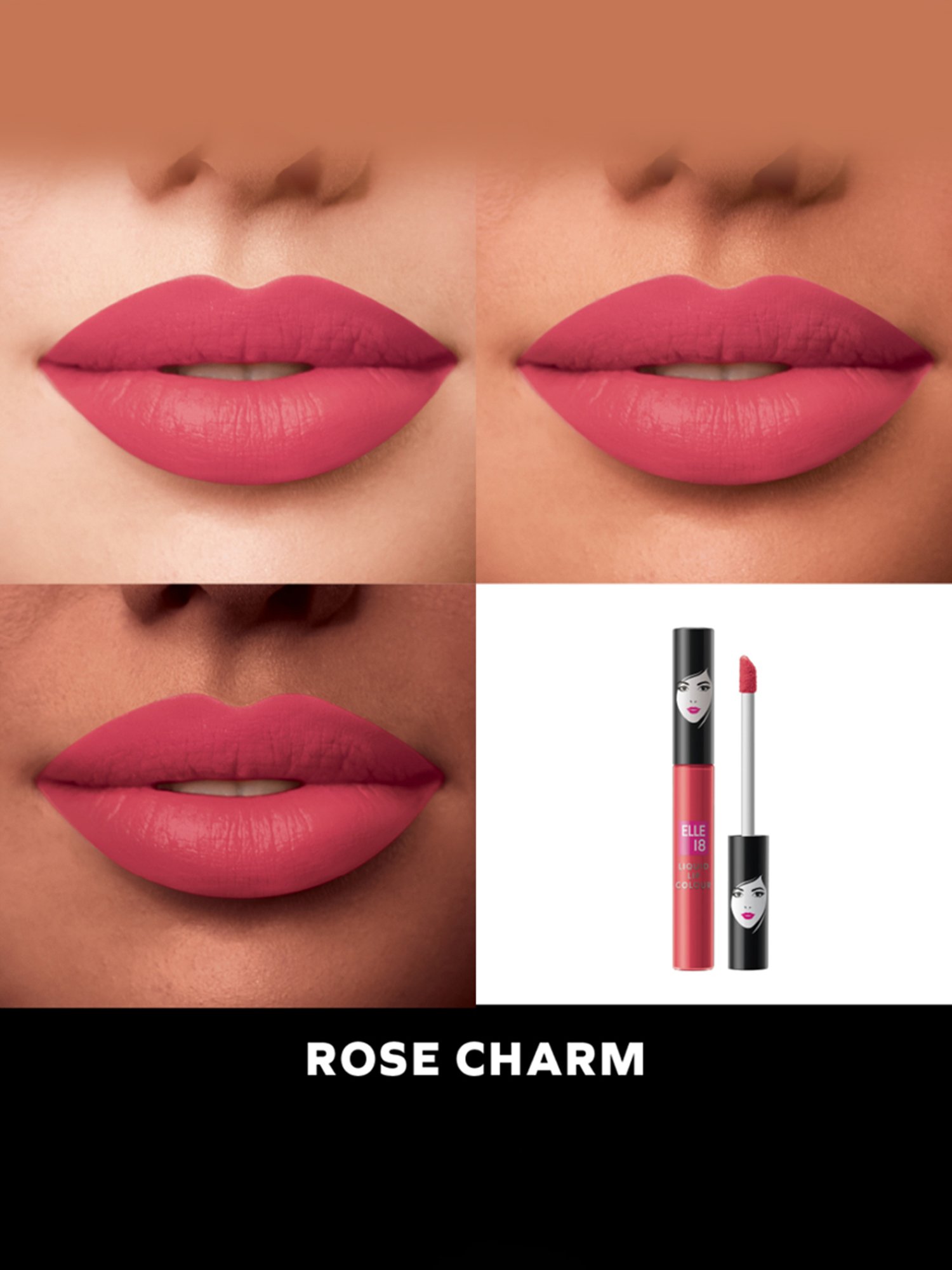 Elle 18 Liquid Lip Colour Rose Charm - 5.6 ml
