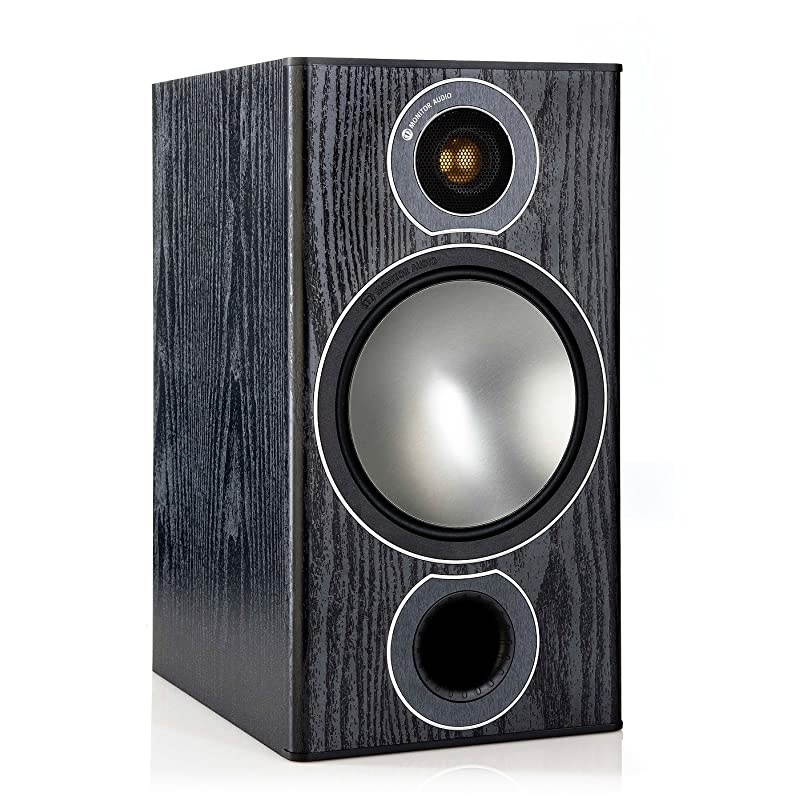 Bronze 2 Bookshelf Speakers - Black Oak