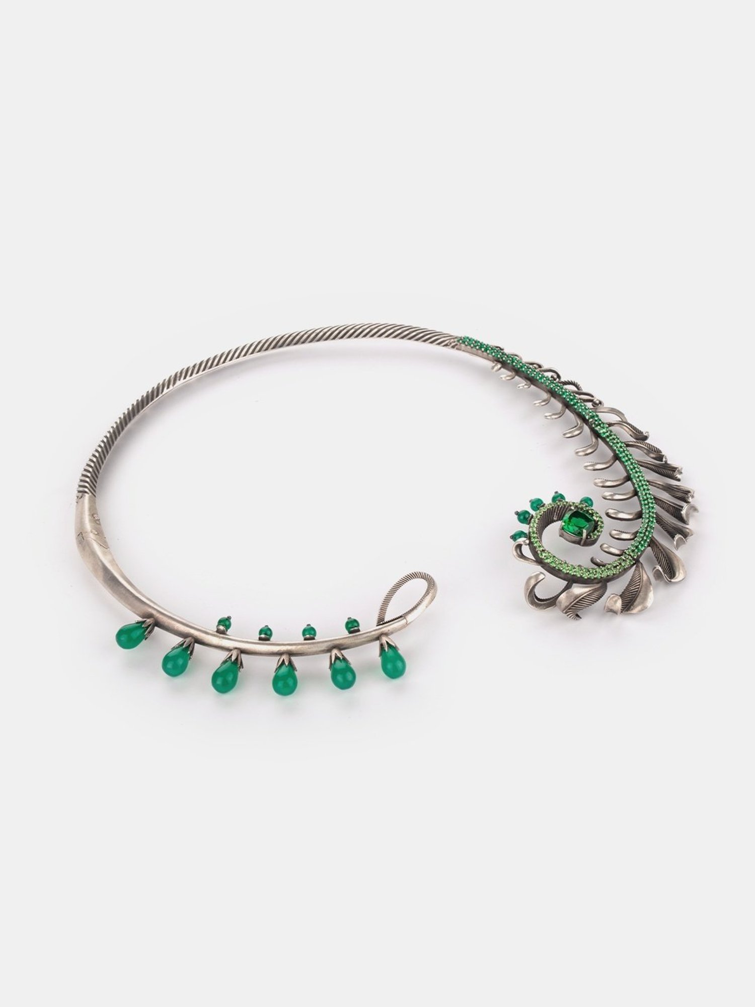 Shaya 92.5 Sterling Silver Unlearn Oxidized Necklace