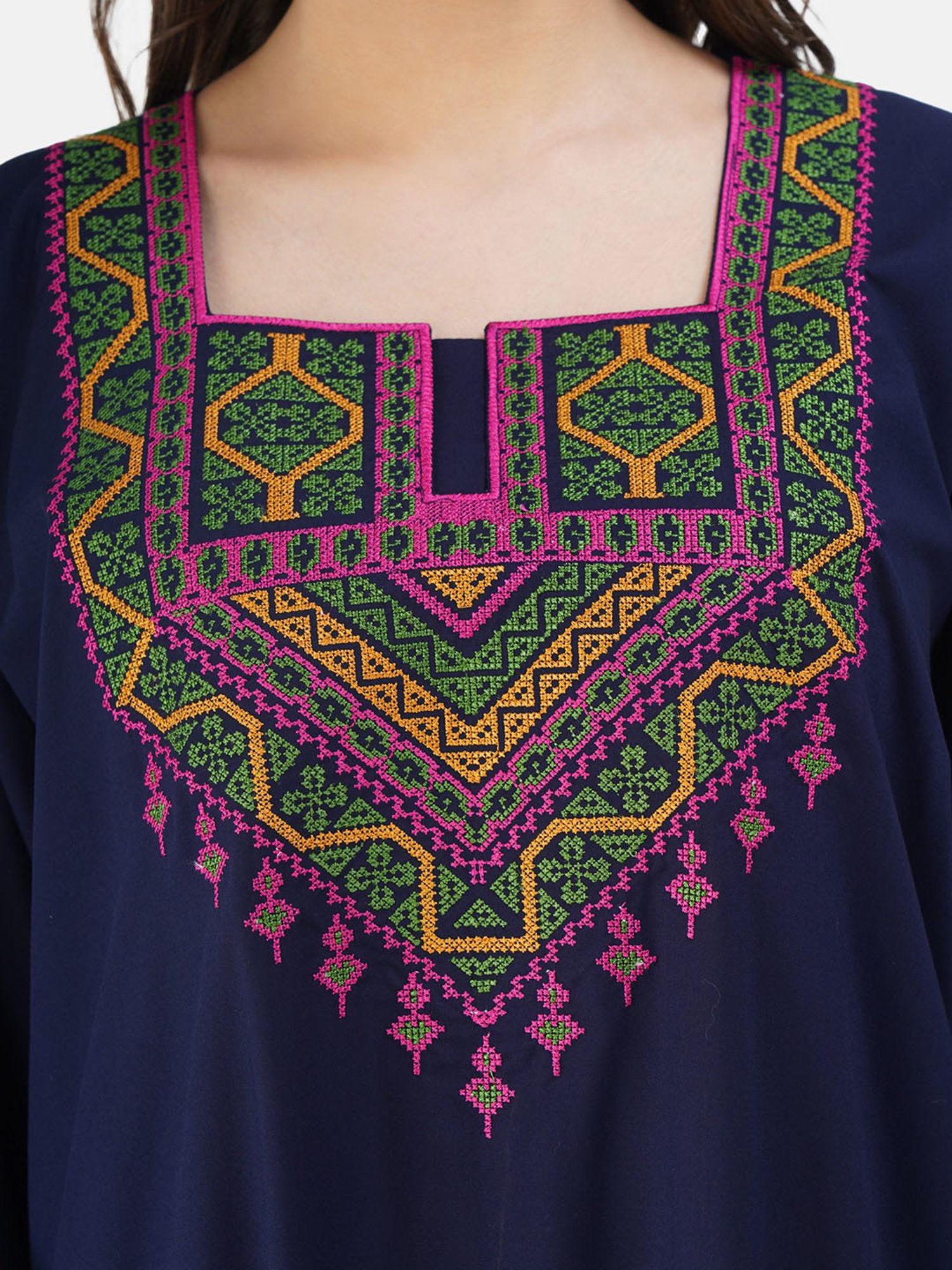 KOI SLEEPWEAR Navy Embroidered Nighty