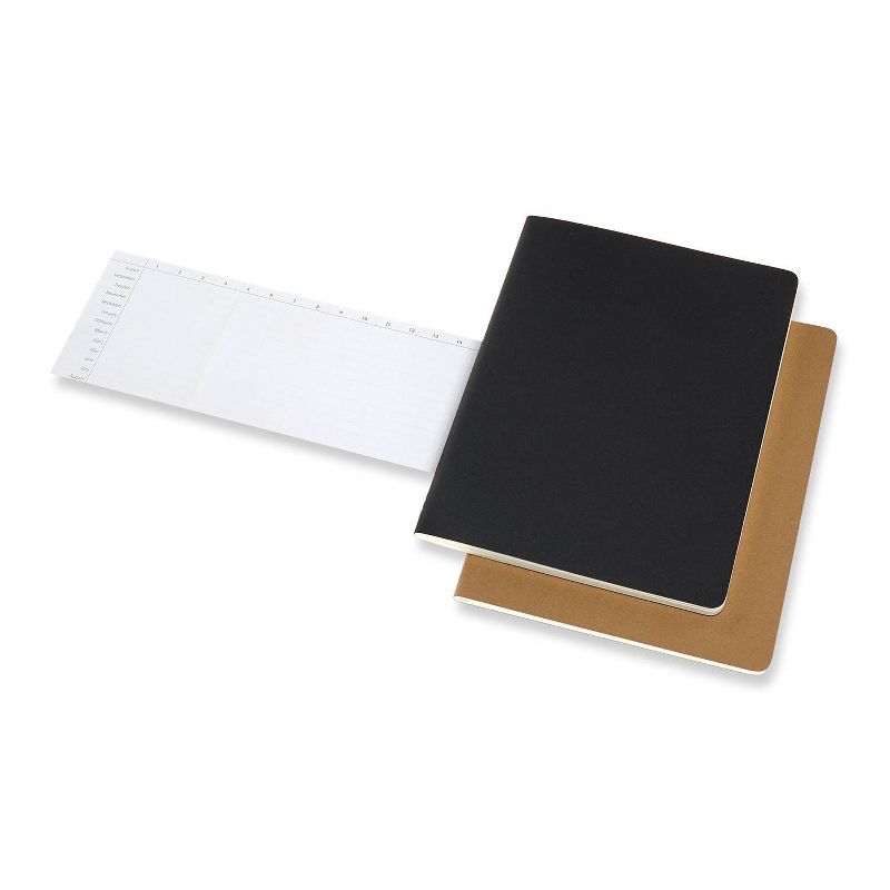 Moleskine Lined Professional Journal XL Cahier Black/Kraft