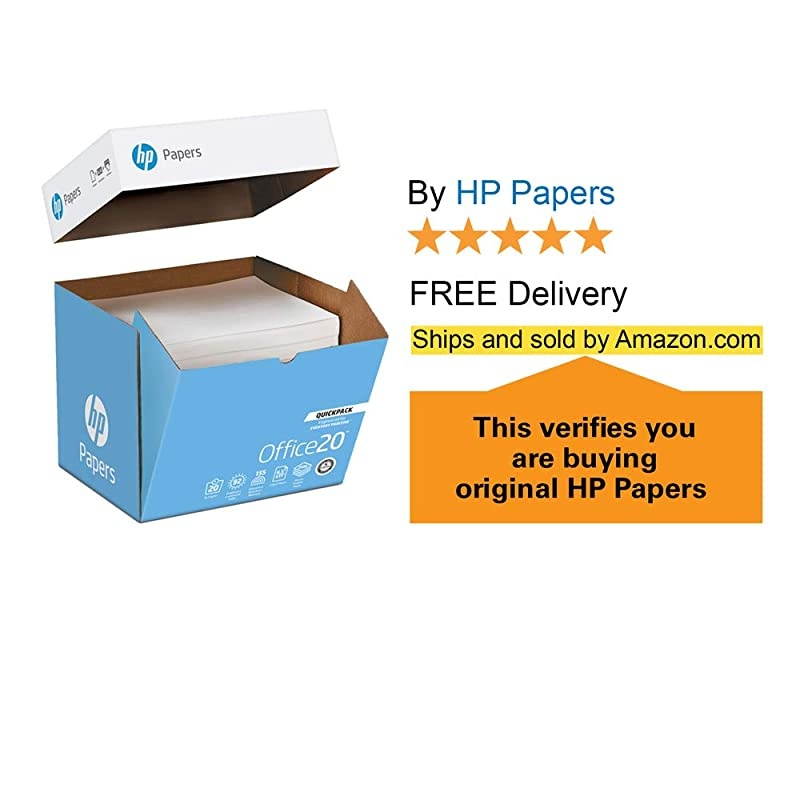 Printer Paper | 8.5 x 11 Paper | Office 20 lb | Quickpack Case - No Ream Wrap- 2,500 Sheets | 92 Bright | Made in USA - FSC Certified | 112103C