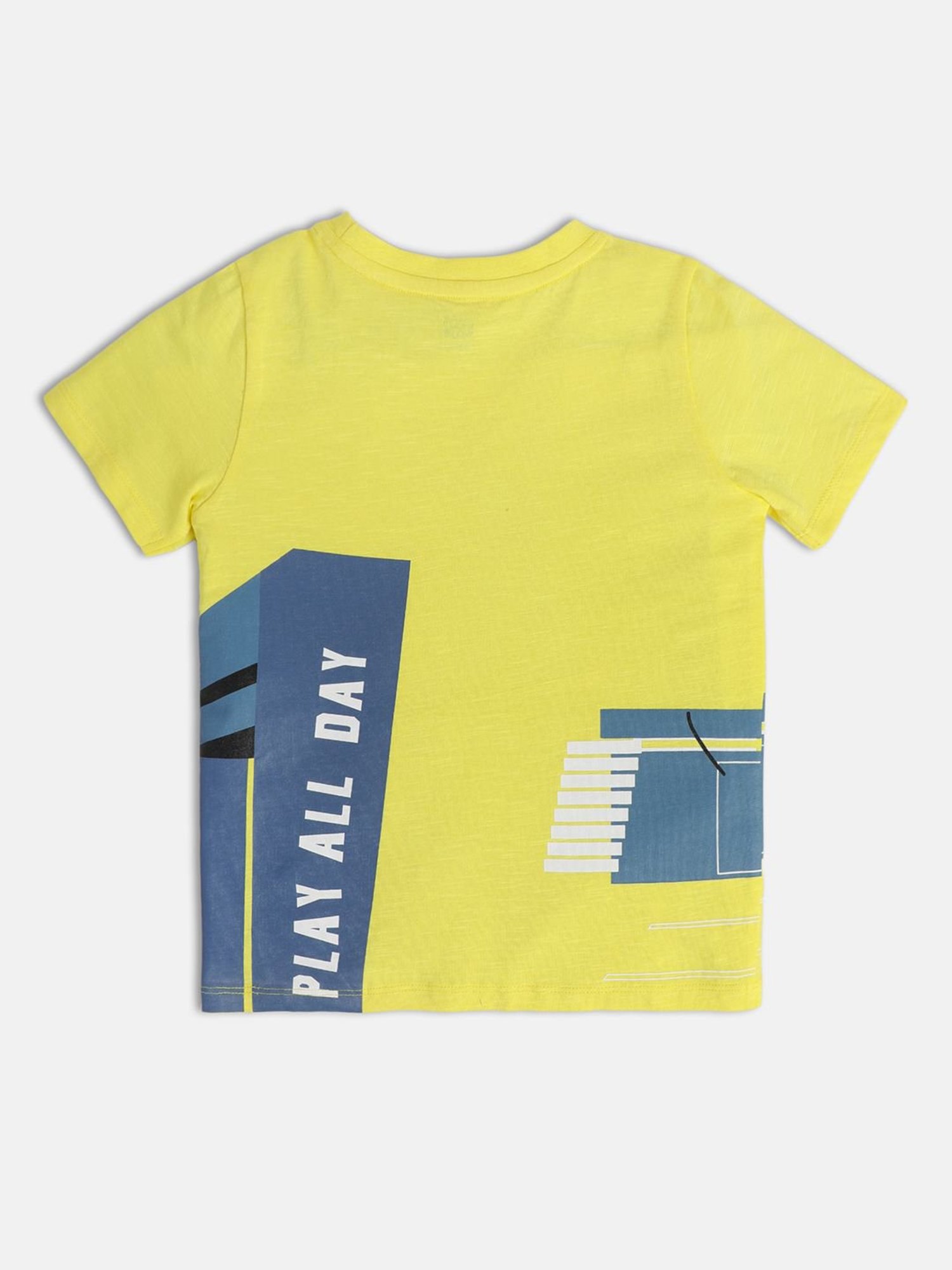 MINIKLUB Kids Yellow Printed T-Shirt