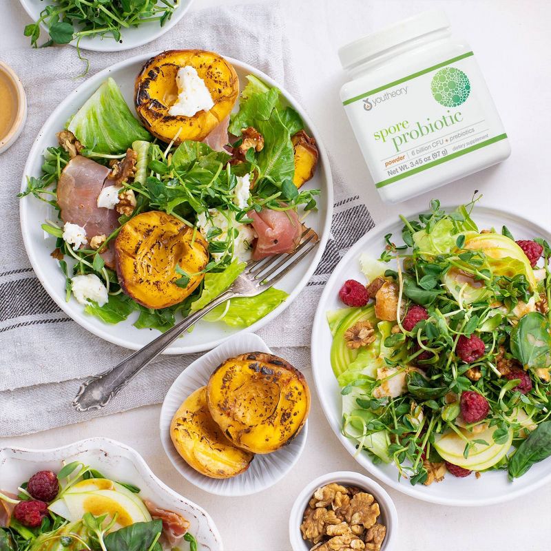 Youtheory Spore Probiotic Powder, 6 Billion CFU, 3.45 oz (97 g), Probiotics