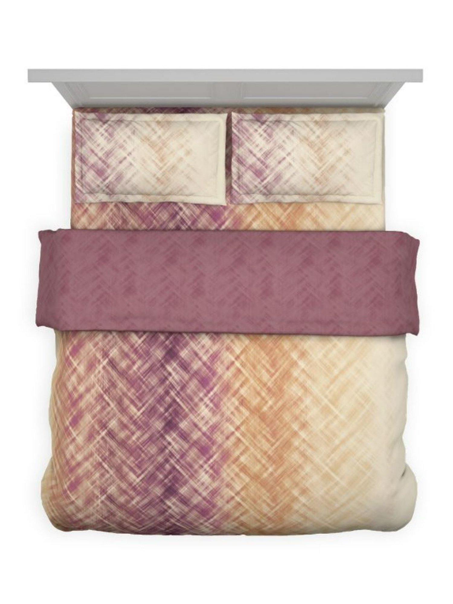 DDecor Empyrean Abstract Maroon 145 TC Cotton Bed Linen Set